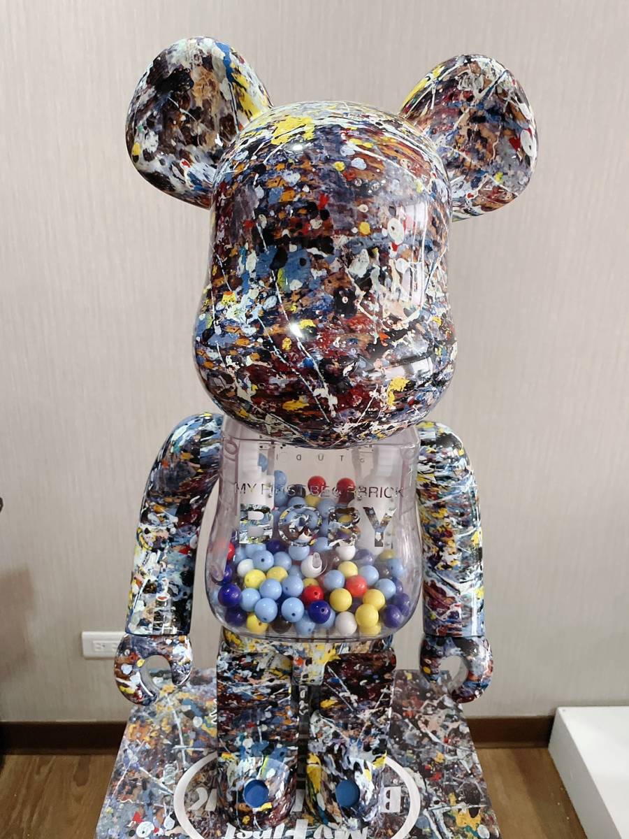 美品 MY FIRST BE@RBRICK B@BY Jackson Pollock Studio 1000