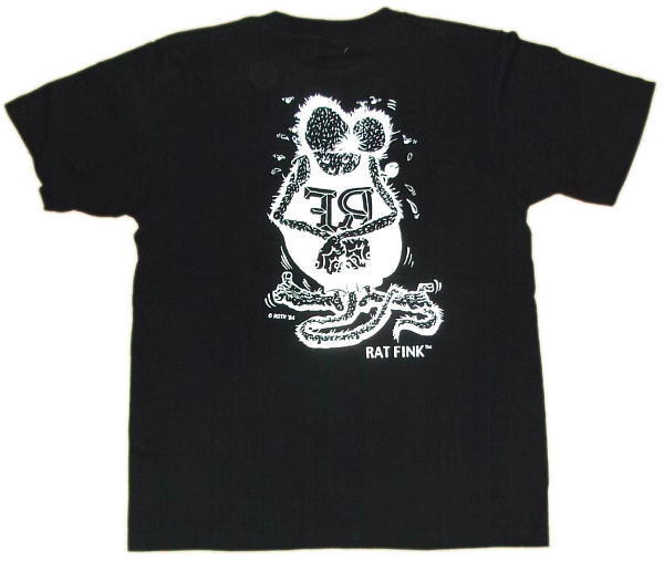 ★ラット フィンク Tシャツ RAT FINK 黒XL モノフィンク 正規品 50s sk8_画像3