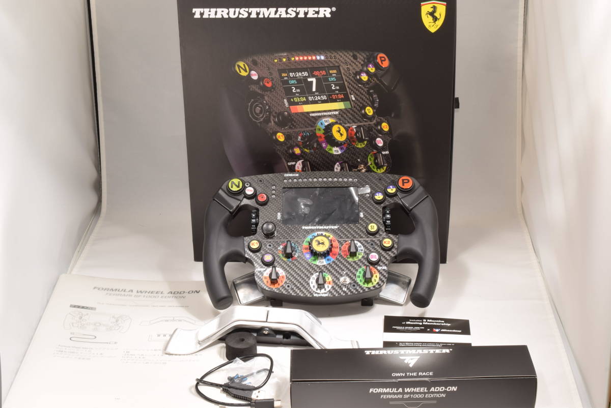 新品級 Thrustmaster スラストマスター Formula Wheel Add-On SF1000 Edition PS5 PS4 Xbox PC 対応 コントローラー フェラーリ _画像1