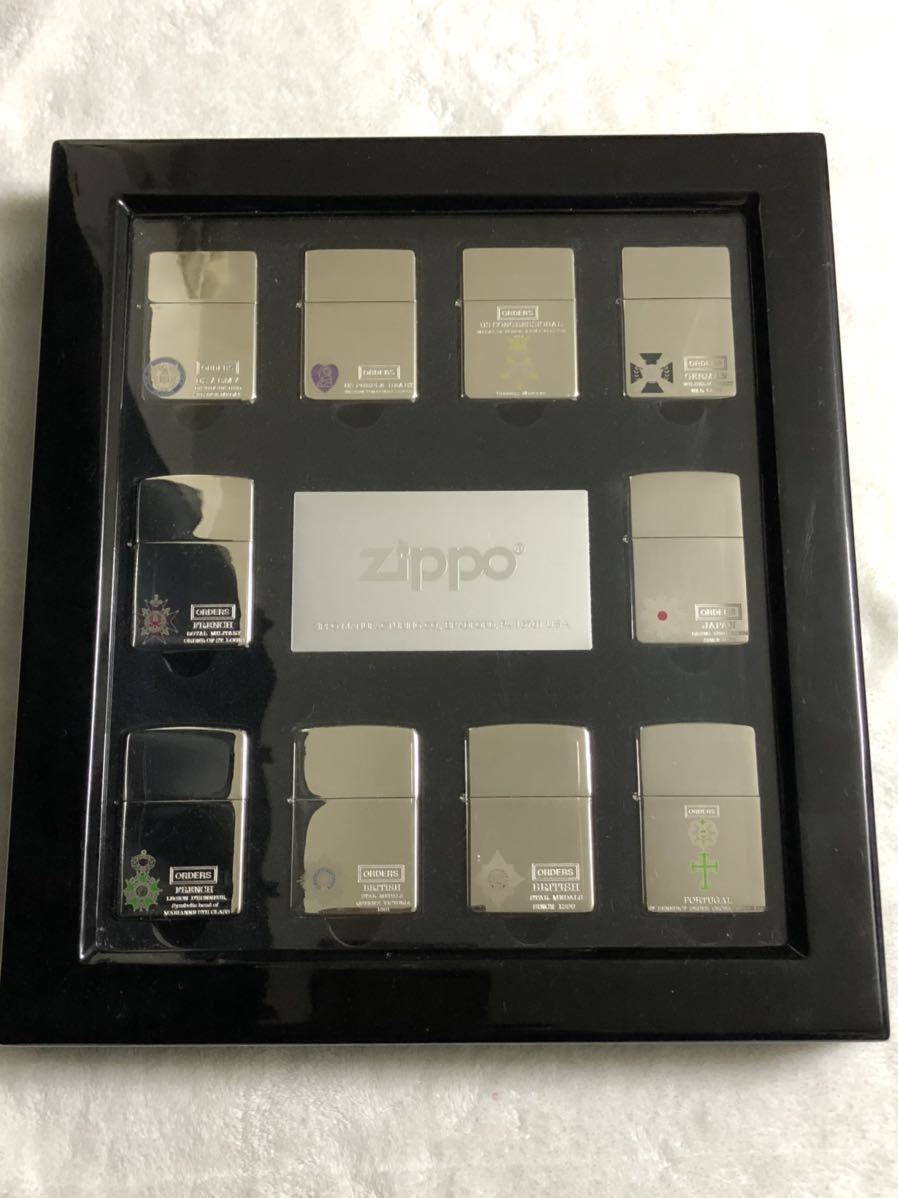 勲章　ZIPPO ジッポー　オイルライター　世界の勲章　10個セット　コレクションケース付き　未使用品　2003年製