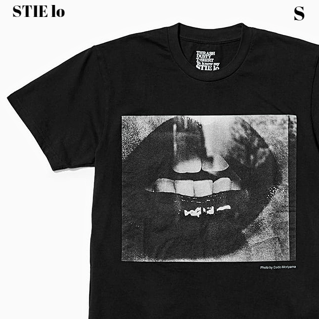 S 新品 【Rags McGREGOR × Stie-lo / 野口強 PHOTO TEE DAIDO MORIYAMA LIP Black ラグスマックレガー スティーロー Tシャツ 森山大道】_画像1