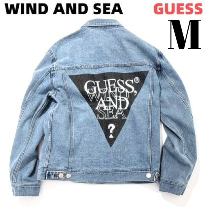 M 新品【WIND AND SEA GUESS x WDS OVERSIZED DENIM JACKET / LIGHT WASH ゲス x ウィンダンシーオーバーサイズ デニムジャケット Gジャン_画像1