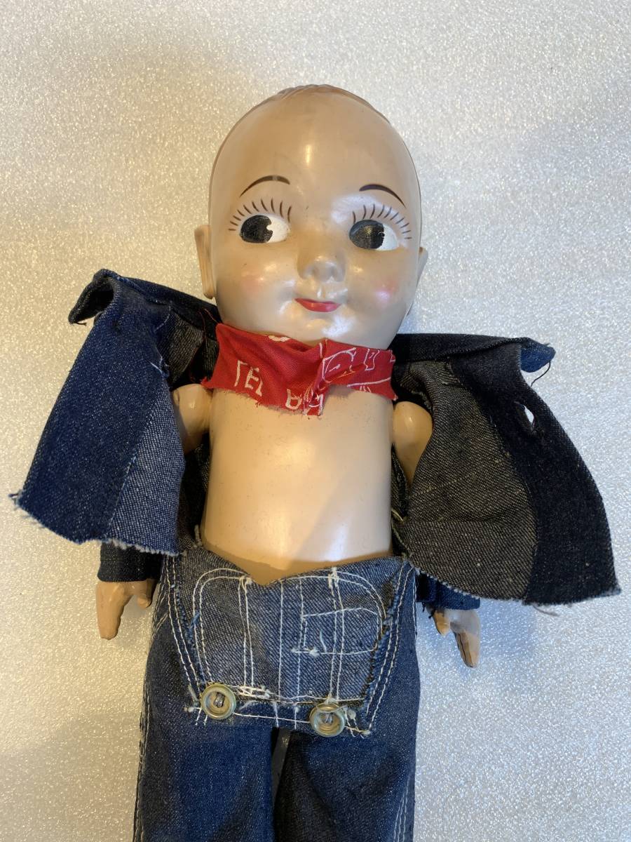  подлинная вещь 1950 годы прекрасный товар Vintage Buddy Lee doll американский производства bati* Lead -ru кукла фигурка оригинал USA Ad ba Thai Gin g Denim 