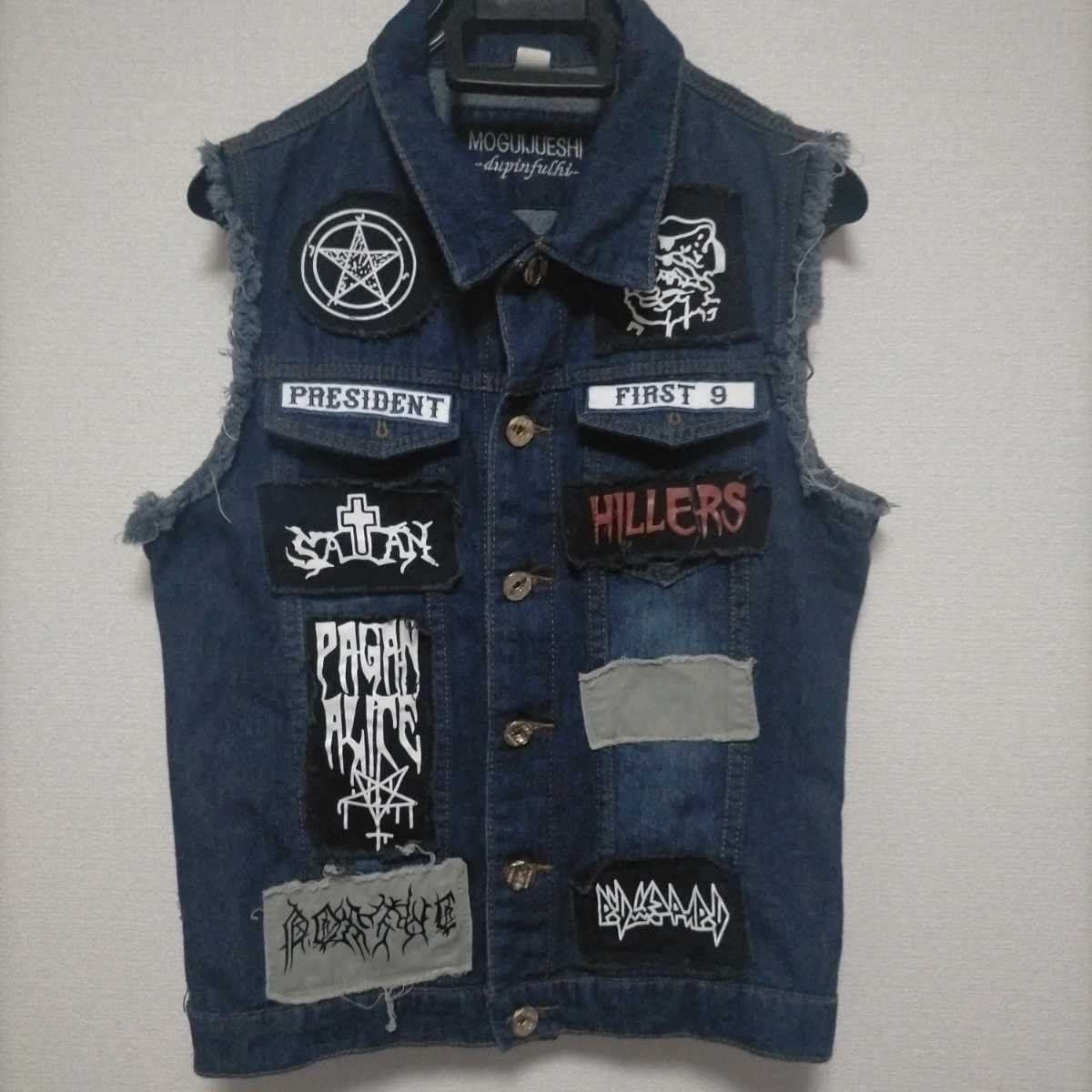 Punk Rock Ppen Custom Denim Best Grunge Behometa Hard Rock Metal Punk Rock Heavy Metal Band Visual V Система V Система