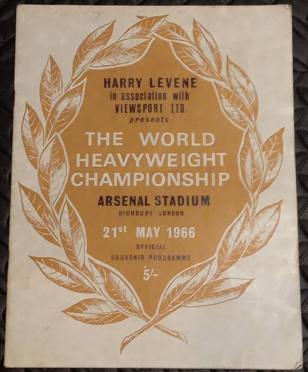 * ultra rare *mo is medo* have vs Henry * Cooper * no. 2 war *WBC world heavy class title Match * contest program * boxing *