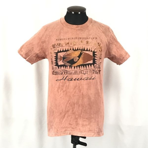 USA製★GUAVA BEACH★ハワイ/半袖Tシャツ【Mens size -S/赤系/red系】アメカジ/Hawaii/aloha/Vintage/Tops/T-Shirts◆BG987