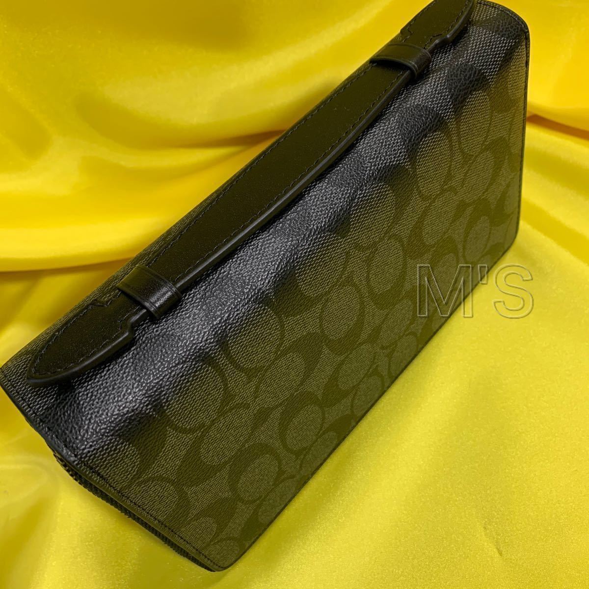 底値販売】coachコーチ ダブルジップ トラべルオーガナイザー