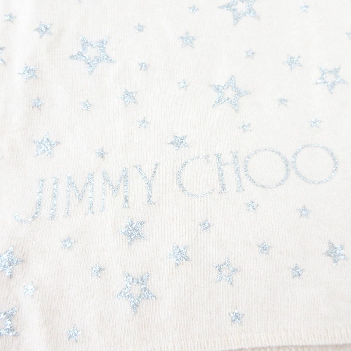 SALE/98%OFF】 美品 ジミーチュウ JIMMY CHOO ロゴ マフラー ストール