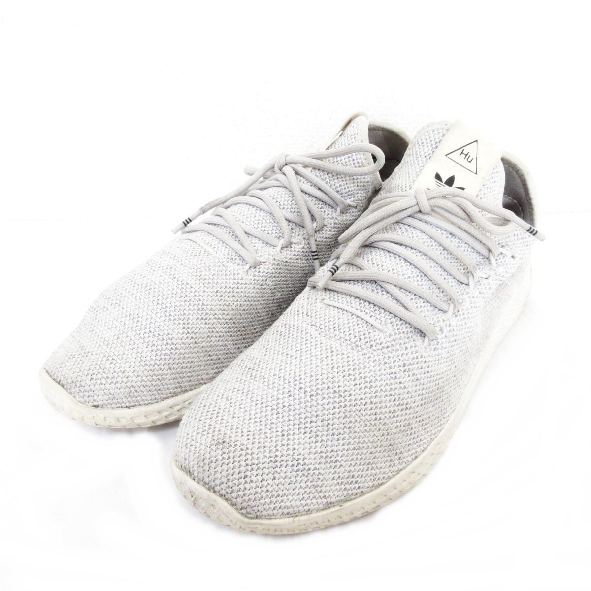 美品 adidas Originals×Pharrell Williams アディダスオリジナルス×ファレルウィリアムス Tennis HU スニーカー AC8698 27.5cm グレー_画像1