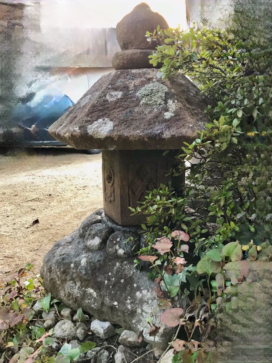 古民具建築雑貨灯篭坪庭茶庭テラスオブジェ置灯篭・露地庭石灯篭