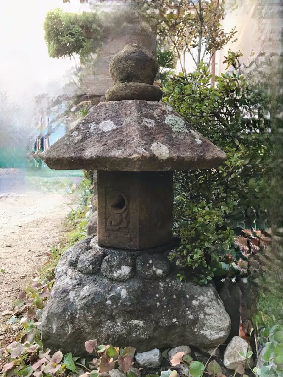 古民具建築雑貨灯篭坪庭茶庭テラスオブジェ置灯篭・露地庭石灯篭