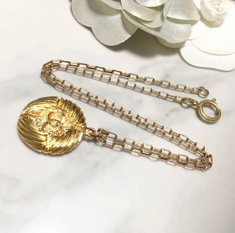 シャネル ネックレス ココマーク ヴィンテージ ゴールド 金 チェーン