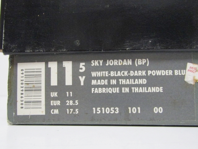93年製 1993 VTG NIKE SKY JORDAN 9 OG POWDER BLUE 151053-101 US11.5Y ナイキ スカイジョーダン オリジナル ビンテージ デッド AIR エアの画像9
