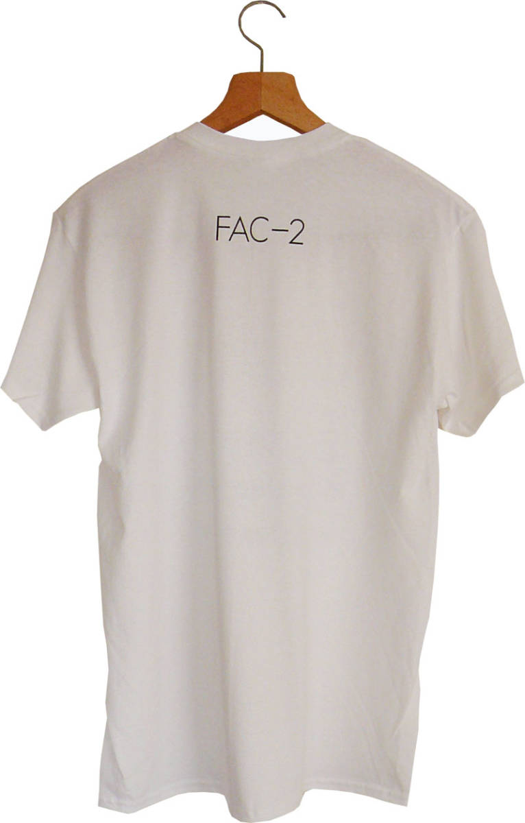 【新品】Factory Fac-2 Tシャツ Lサイズ Wht ポストパンク ギターポップ Joy Division New Order 80s 90s ピーターサヴィル Peter Saville_画像2