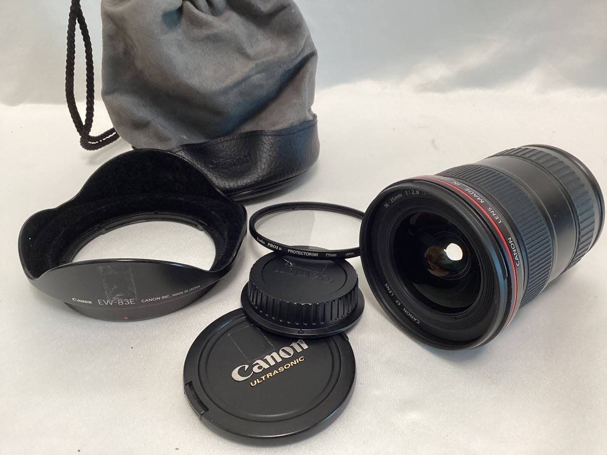 Canon EF LEMS 16-35㎜ 1:2.8 L フード/キャップ/収納袋 レンズ - www