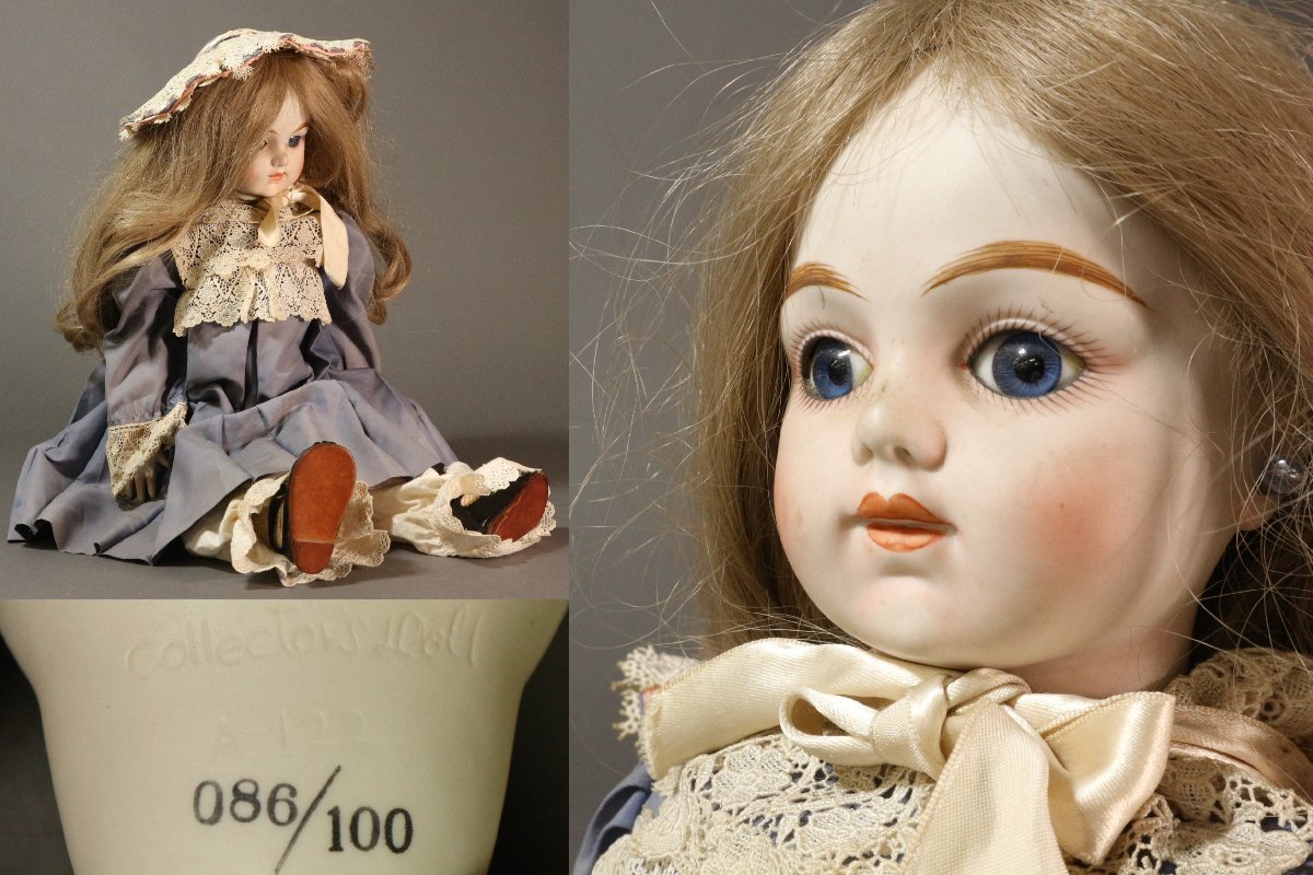 すぐったレディース福袋 コレクターズドール Doll Collectors ビスクドール ドレス人形 西洋人形 アンティーク 86/100 シリアル入り A-122 ビスクドール