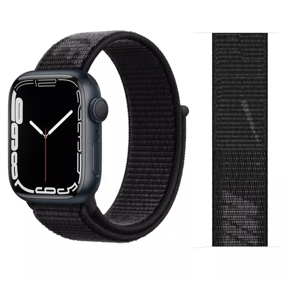 新品未使用 Apple Watch 45mm 42 黒 44 ナイロンバンド 通販
