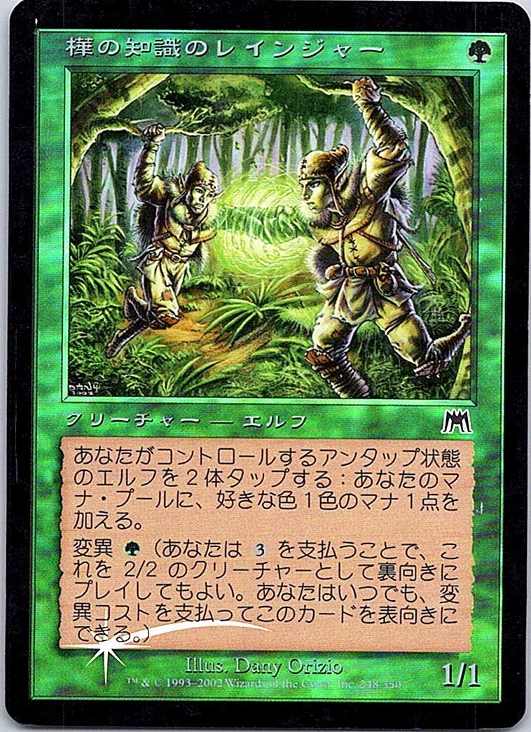 FOIL/樺の知識のレインジャー/Birchlore Rangers/オンスロート/日本語版/MTG１枚 [FC]_画像1