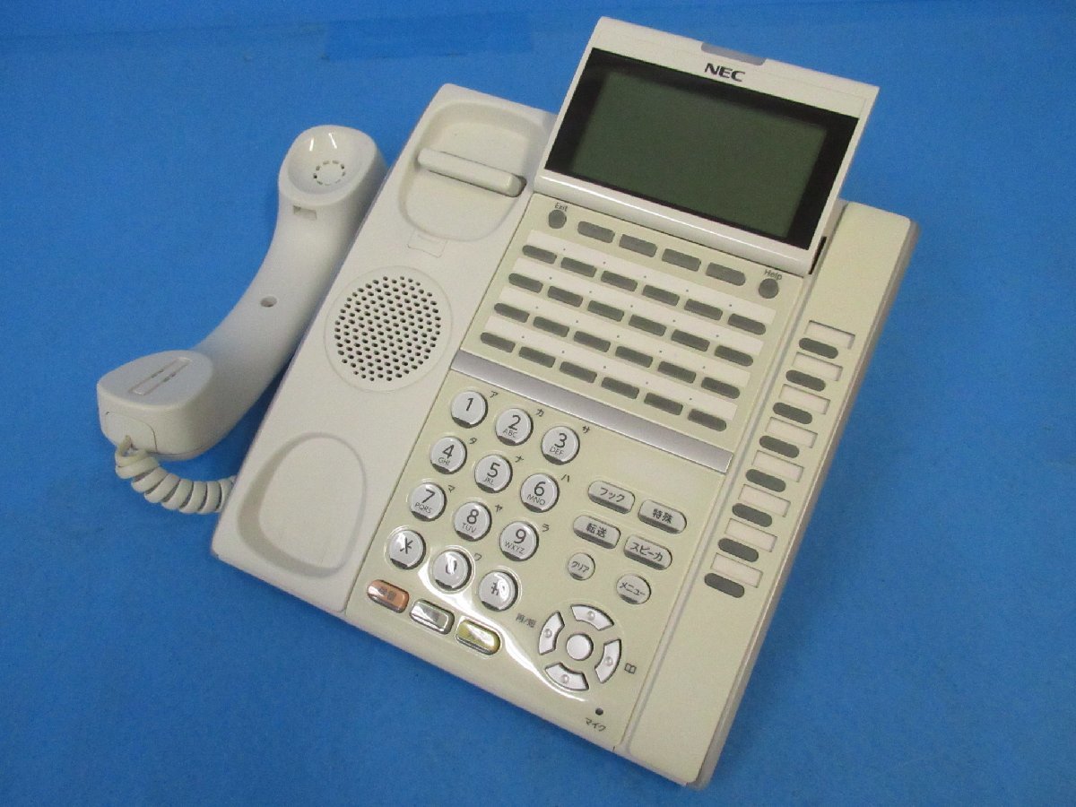 Ω ZZK 4792 保証有 NEC Aspire UX 32ボタンデジタル多機能電話機 DTZ-32D-2D(WH)TEL ・祝10000！取引突破！_画像2