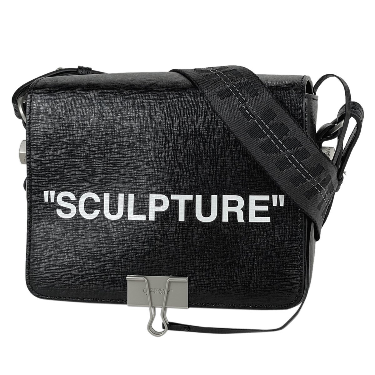 オフホワイト OFF-WHITE バインダークリップ ショルダーバッグ 2WAY
