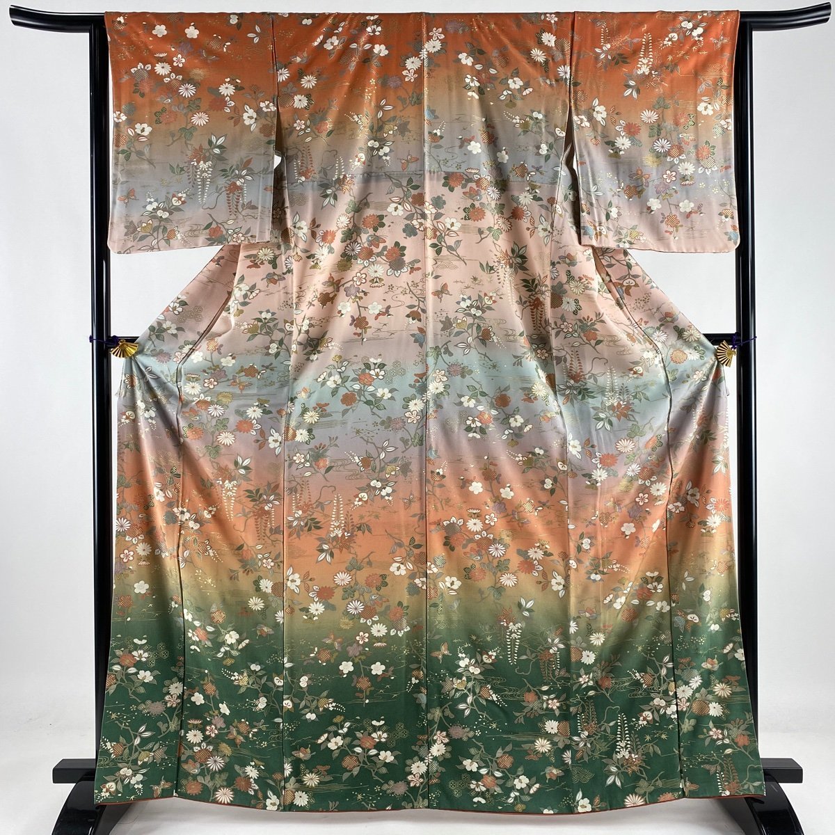 小紋 美品 秀品 165.5cm 65cm 正絹 【】 - www.dilasa.com.br