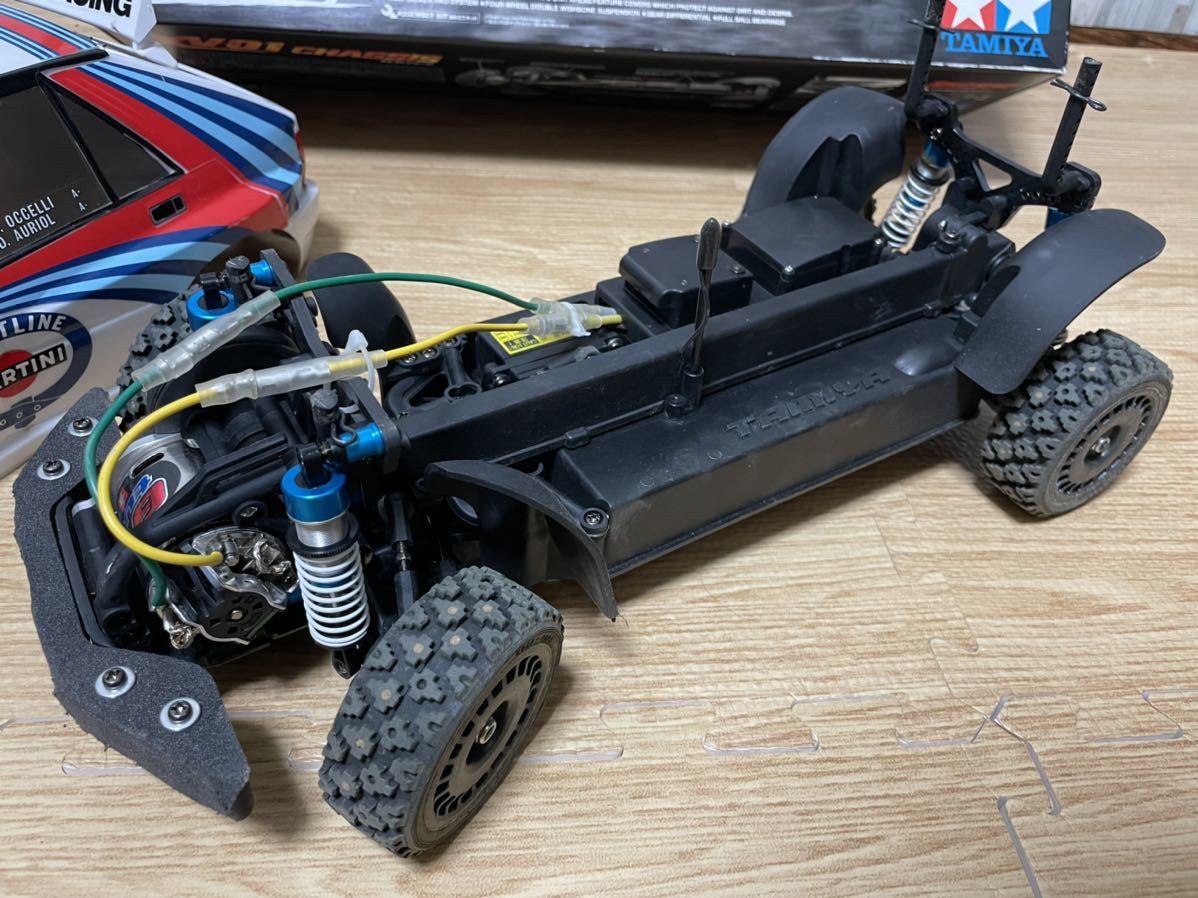 タミヤTAMIYA ランチアデルタXV-01 シャーシ ロングダンパー仕様 タミヤTAMIYA ランチアデルタXV-01 シャーシ ロングダンパー仕様
