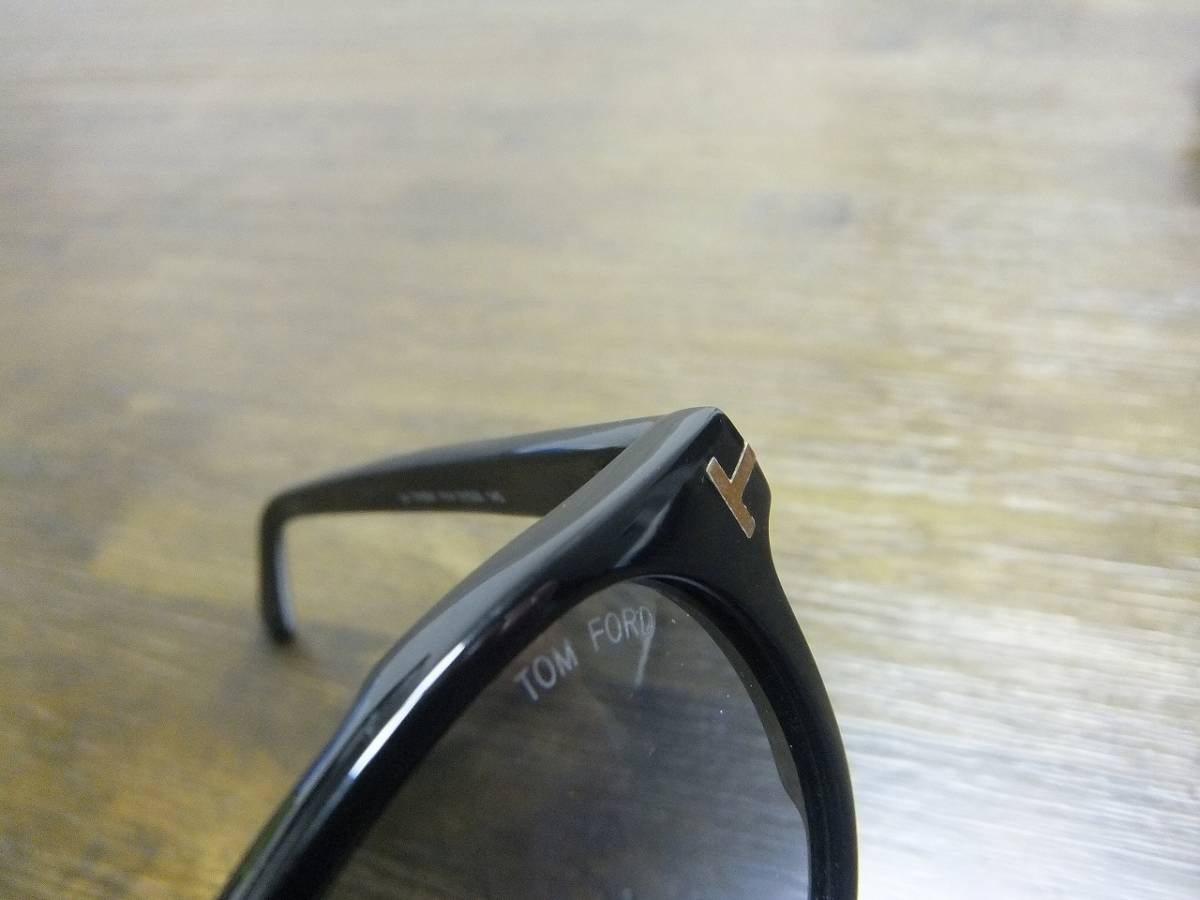 美品 希少 本物 正規 銀座東急プラザ購入 トムフォード TOM FORD TF0591 黒縁メガネ 丸形サングラス カラーレンズ ボストン 専用ケース
