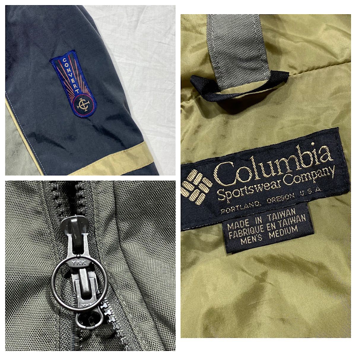 OASISリアム着90sビンテージColumbia CONVERTマウンテンパーカー OASISリアム着90sビンテージColumbia CONVERTマウンテンパーカー