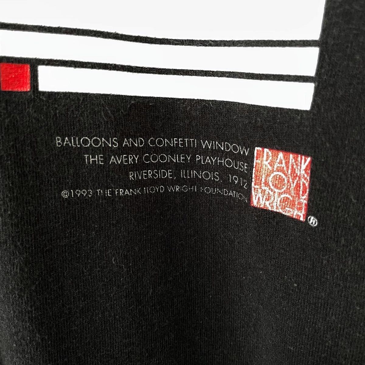 □激レア□90s USA製 FRANK LLOYD WRIGHT 建築家 アート Tシャツ XL
