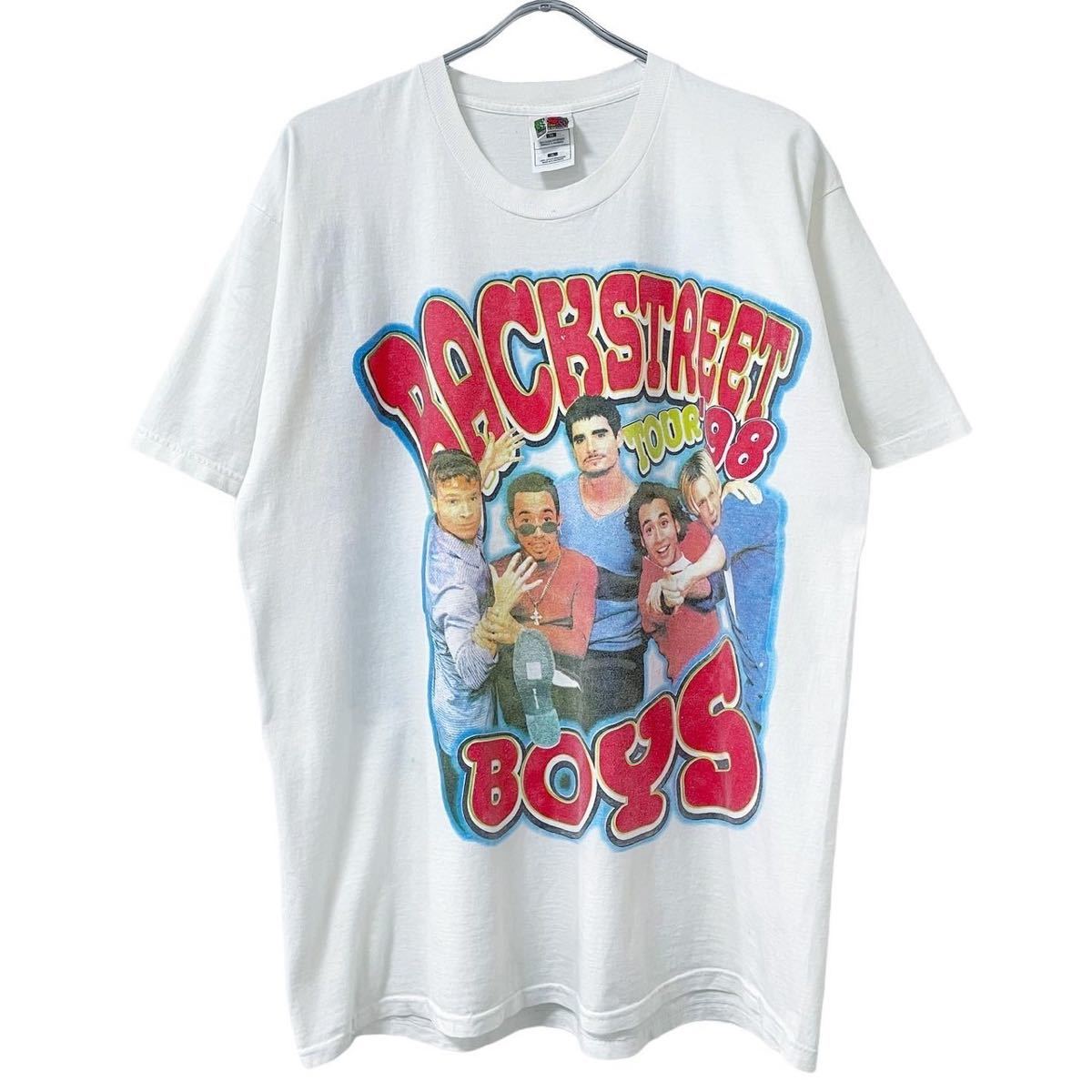 激レア90s BACKSTREET BOYS 98年 ツアー フォト Tシャツ L バックストリート ボーイズ raptee raptees  USA製 ビンテージ