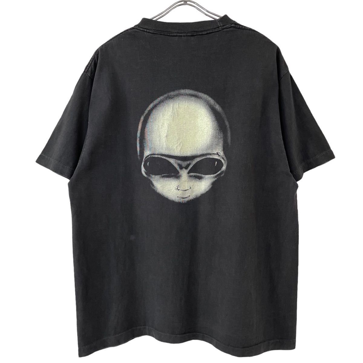 □激レア□90s USA製 FASHION VICTIM エイリアン 宇宙人 Tシャツ XL