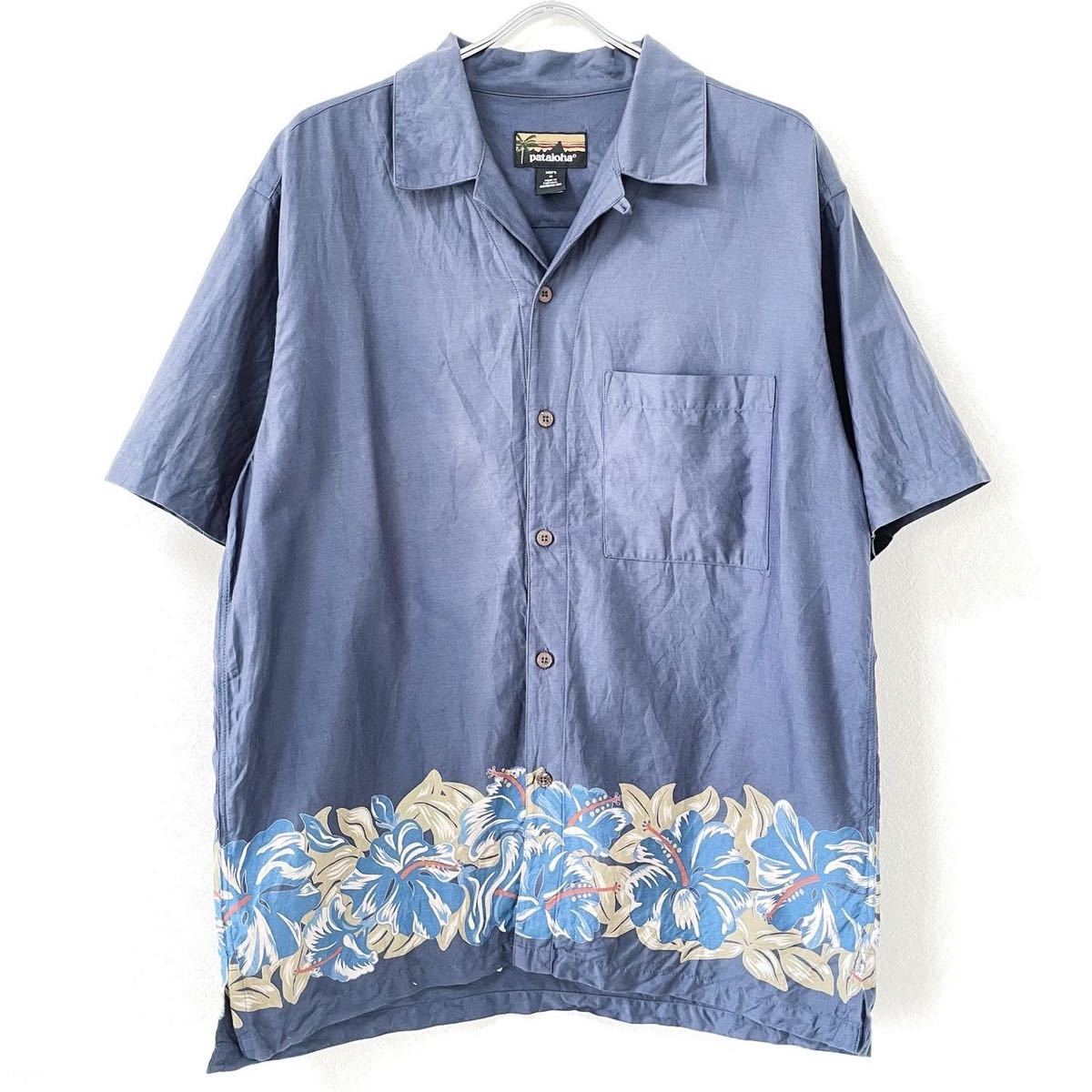 ■激レア■00s ポルトガル製 PATAGONIA PATALOHA アロハシャツ M L パタゴニア パタロハ サーフィン柄 80s 90s ビンテージの画像2