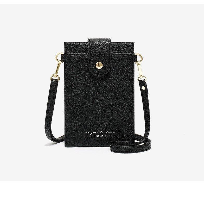  re-arrival smartphone pouch mobile shoulder pouch shoulder bag smartphone case black fds