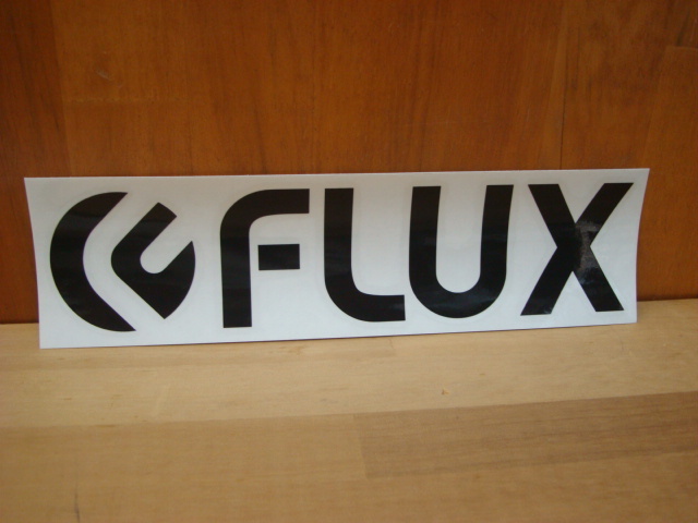 新品FLUX LOGO DIECUT STICKER(フラックスロゴダイカットステッカー) FCDS701 BLACK(ブラック) Lサイズ_画像1