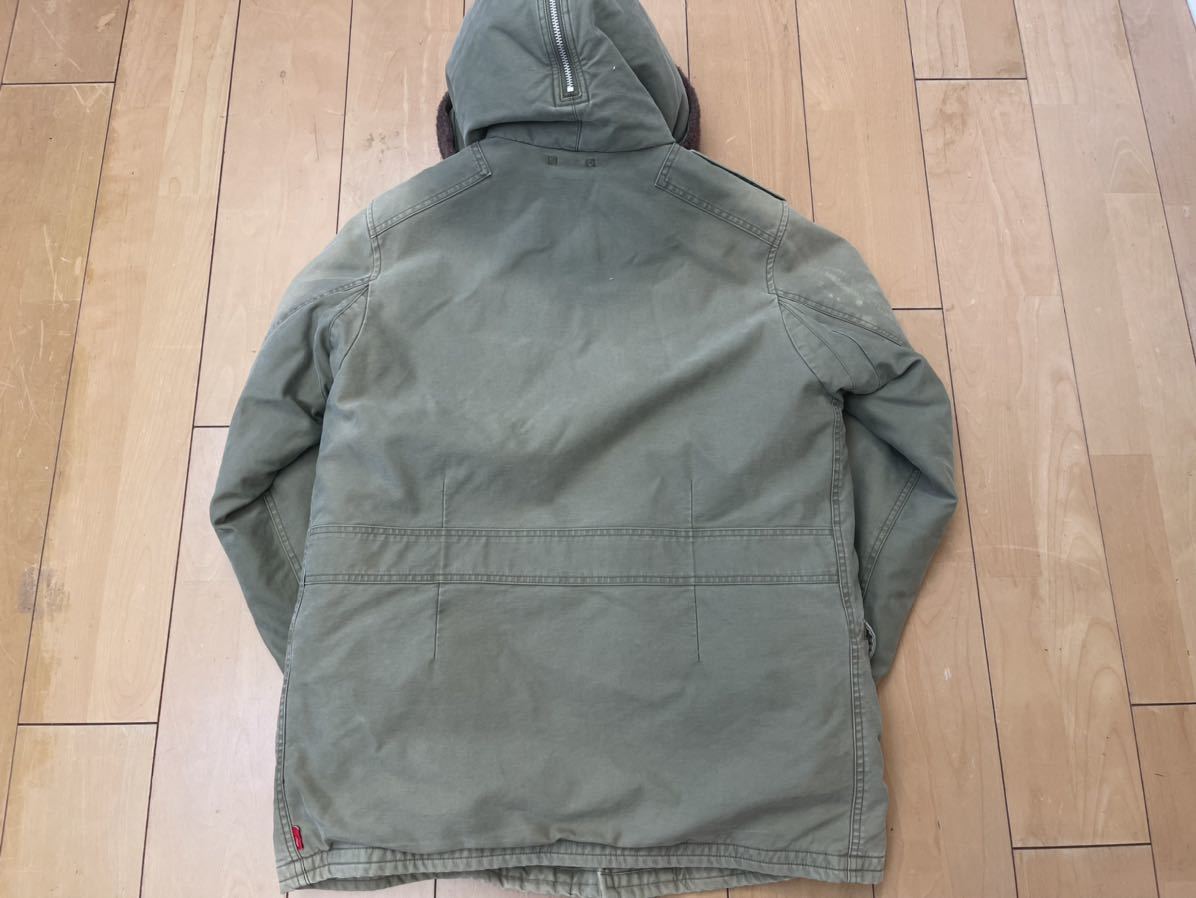 wtaps ダブルタップス 12aw B-9 フライトジャケット オリーブドラブ 4 XL USED_画像2