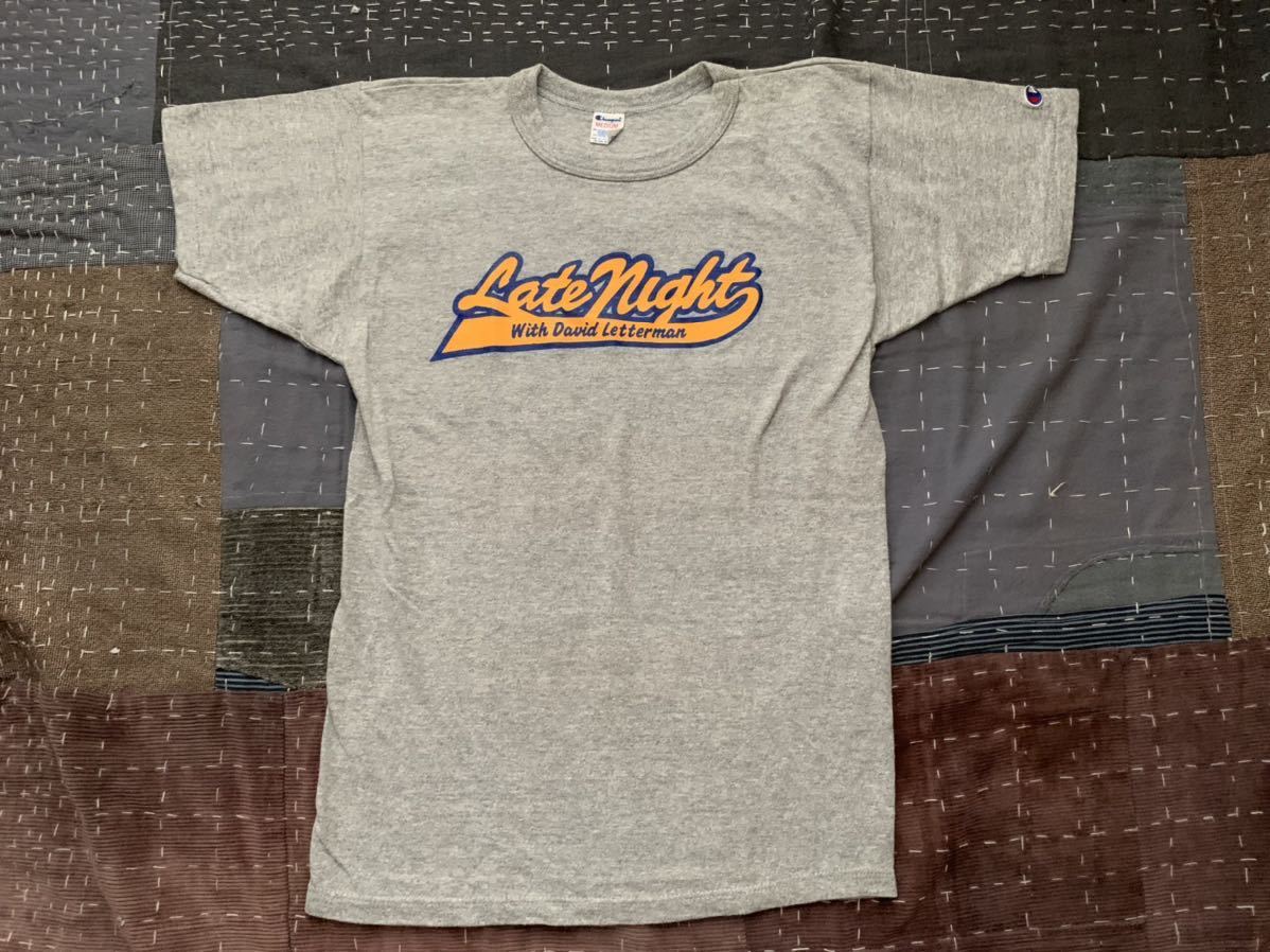 NOS 80s champion トリコ ビンテージ Tシャツ late night USA製 アメリカ製 88/12 チャンピオン vintage ビンテージ_画像2