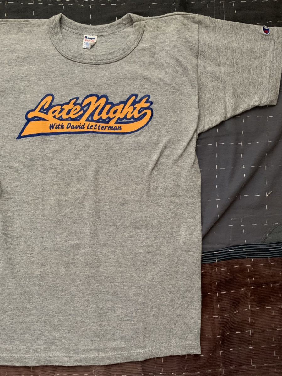 NOS 80s champion トリコ ビンテージ Tシャツ late night USA製 アメリカ製 88/12 チャンピオン vintage ビンテージ_画像1