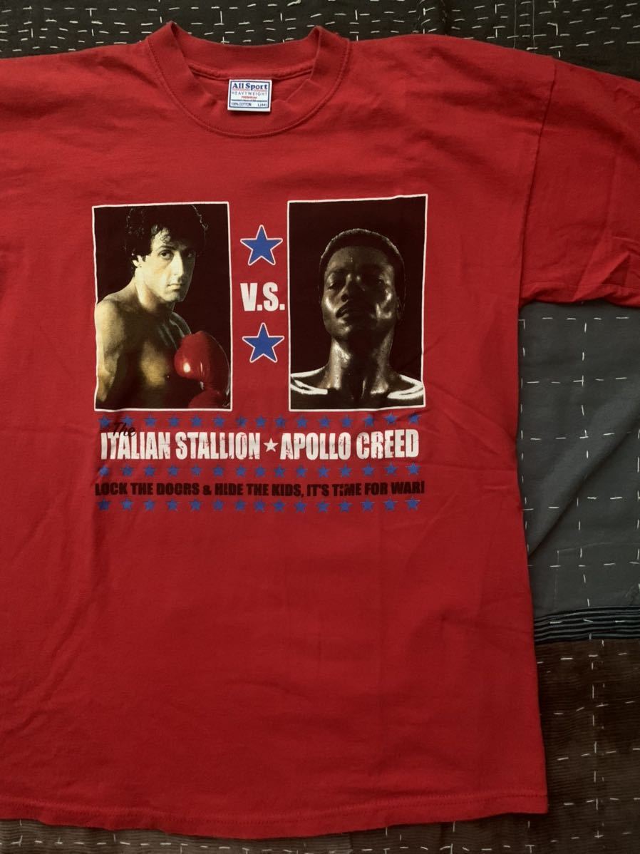 00s ROCKY vintage Tシャツ ロッキー スタローン APOLLO CREED ビンテージ movie 映画 ボクシング
