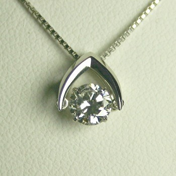 日本販売好調 ダイヤモンド ネックレス 一粒 プラチナ 0.7カラット
