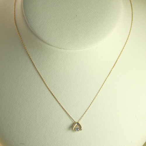 ダンシングストーン ダイヤモンド ネックレス 0.2ct 鑑定書付 0.292