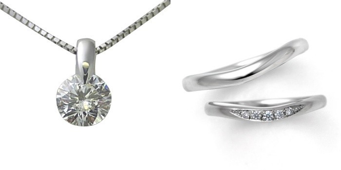 春夏新作モデル 婚約 0.47ct ネックレス GIA プラチナ 結婚指輪 D ...