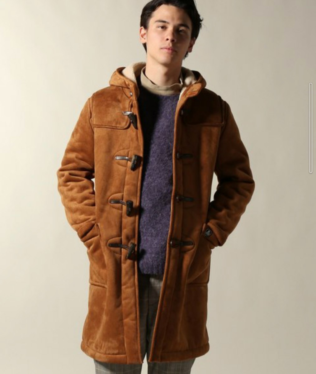 最終値下げ ORCIVAL フェイクムートンダッフルコート カラーBROWN size 4 定価34,000円＋税未使用タグ有り