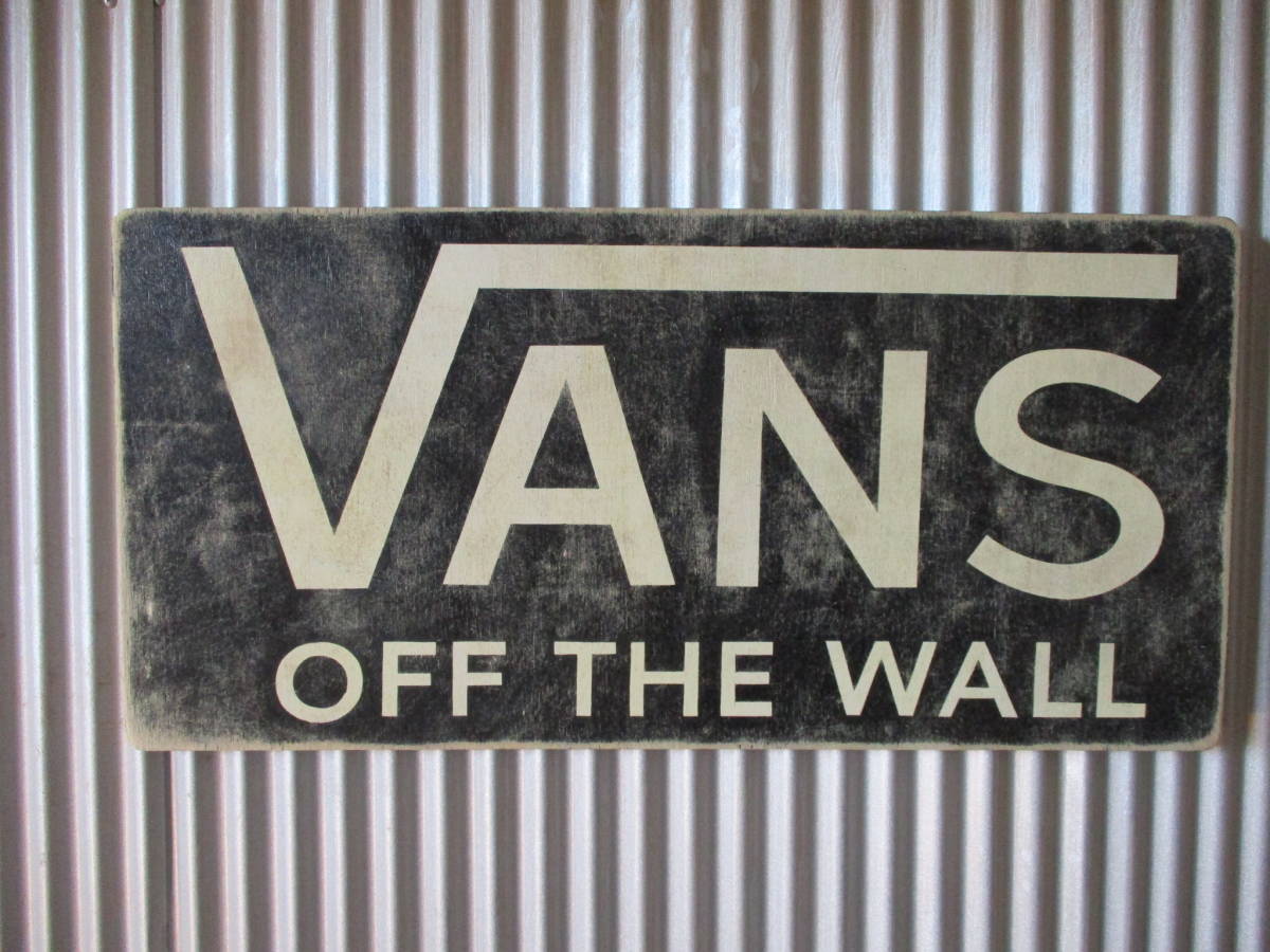 ヤフオク! - ビンテージサイン木製看板 検)VANSバンズスニーカーサン...