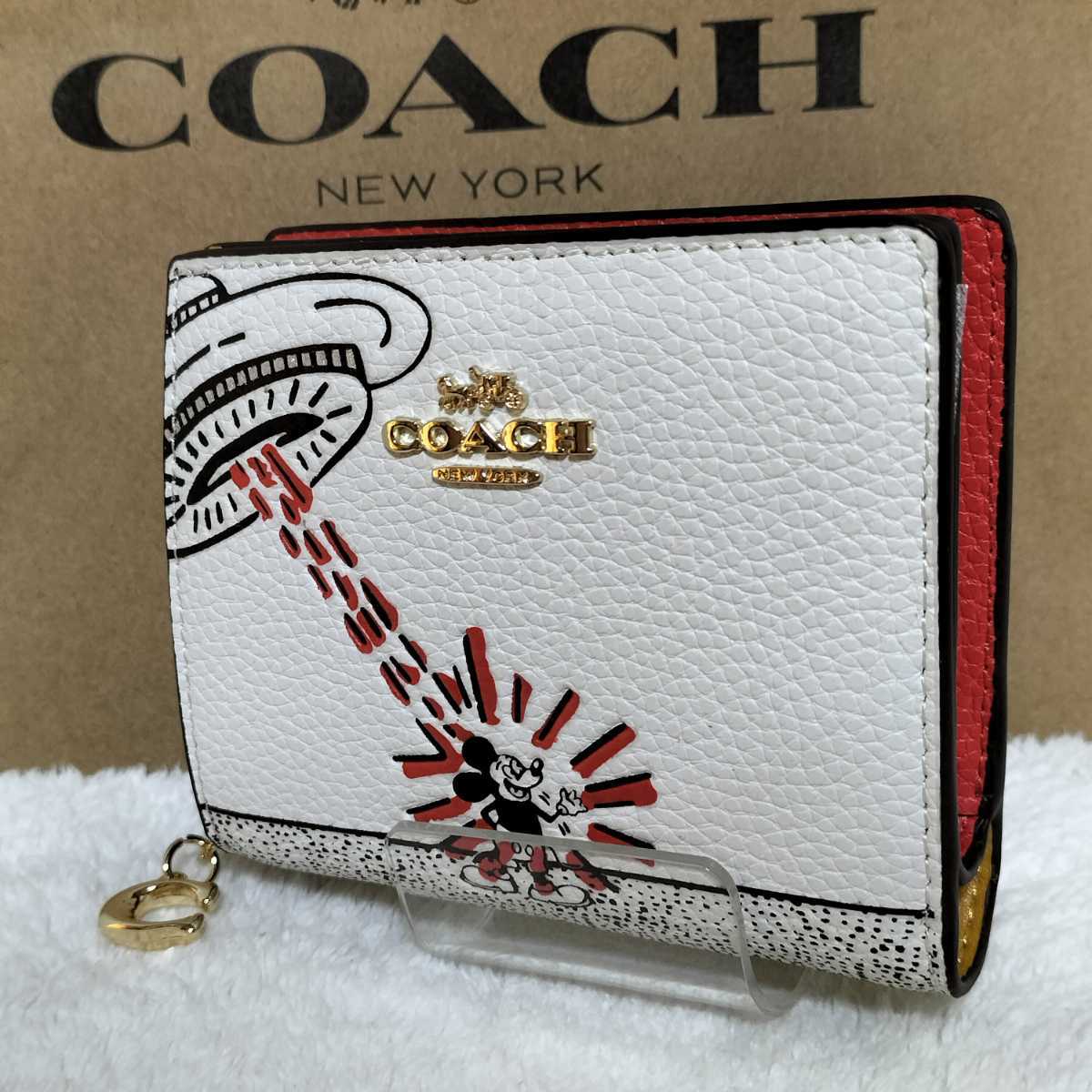 53 割引 コーチ キースヘリング 折り財布 送料無料 Coach アウトレット ウォレット 短財布 ディズニー 正規品 Disney ミッキーマウス Mmsis Com