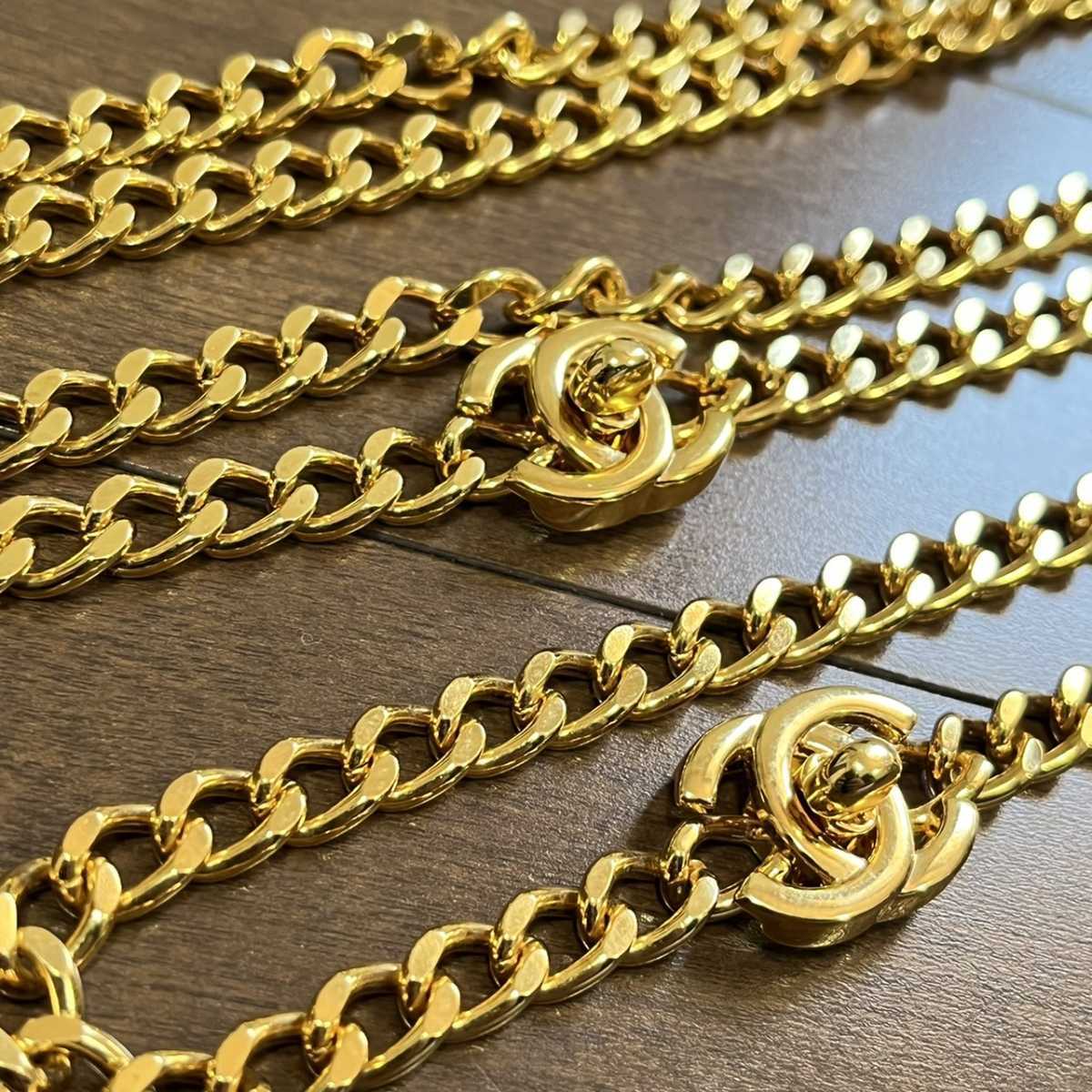 極美品 CHANEL シャネル ブレスレット ネックレス セット ターンロック