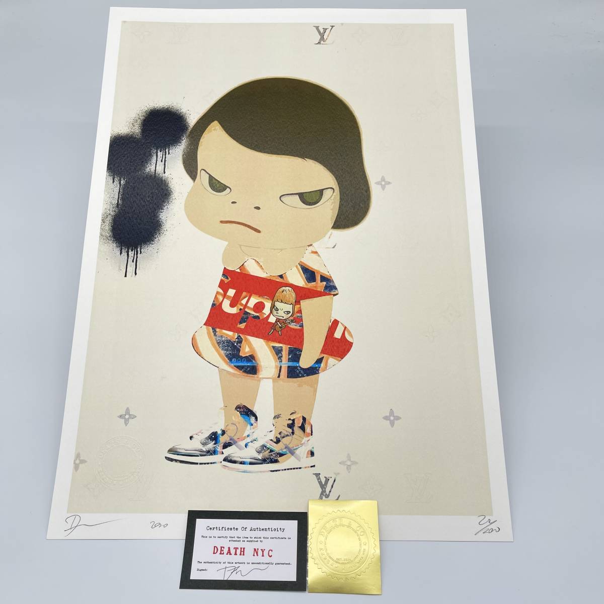 ヤフオク! - DEATH NYC 世界限定100枚 アートポスター 奈良...