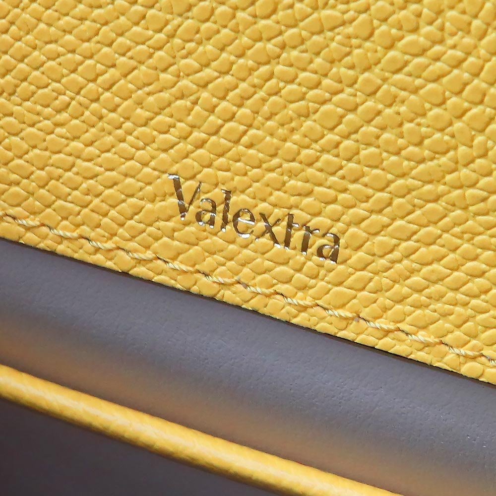 （新品・未使用品）ヴァレクストラ Valextra ミニ イジィデ ショルダー ハンドバッグ ソフトカーフスキン イエロー 黄色 V5E36-028-J-OC_画像8
