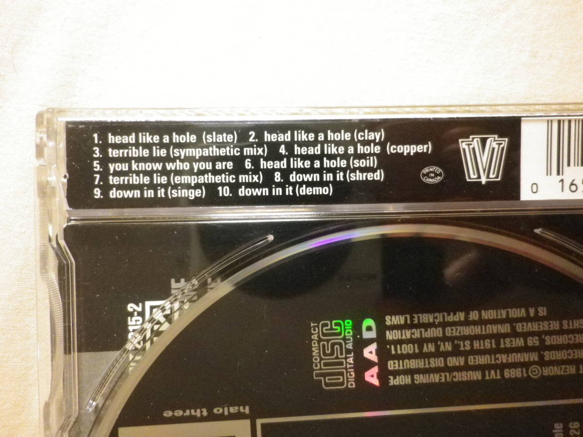 [Nine Inch Nails/Head Like A Hole(1990)](TVT RECORDS TVT 2615-2, зарубежная запись,10track, gran ji, in пыль настоящий,Trent Reznor)