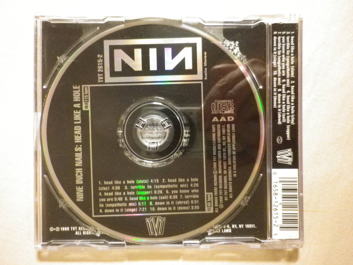 [Nine Inch Nails/Head Like A Hole(1990)](TVT RECORDS TVT 2615-2, зарубежная запись,10track, gran ji, in пыль настоящий,Trent Reznor)