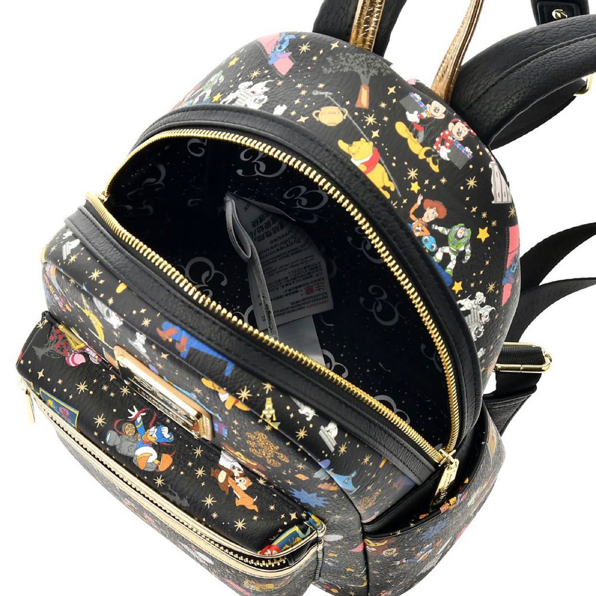 ディズニーストア 30周年記念 ラウンジフライ リュック ブラック